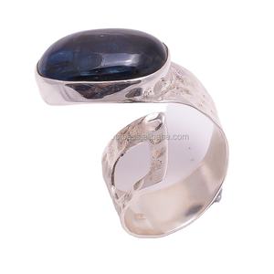 Bague en pierres précieuses kyanite naturelle de haute qualité en vrac en gros bagues en argent fin 925 fabricant de bijoux en argent Sterling - Product Image 1