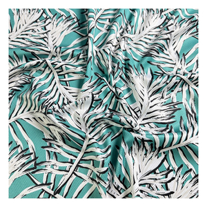 Salida de fábrica Diseño tropical 100% Poliéster Tricot Impreso digital Humedad Secado Ajuste Rápido-Secado Ecológico Ropa deportiva Tela - Product Image 5