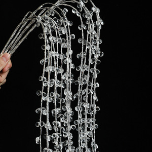 Acrylic Crystal Flower Branches Artifical Bead Drop Christmas Picks for Xmas Tree Fireplace <strong>Decor</strong> <strong>Winter</strong> <strong>Wonderland</strong> Home <strong>Decor</strong> - Product Image 5