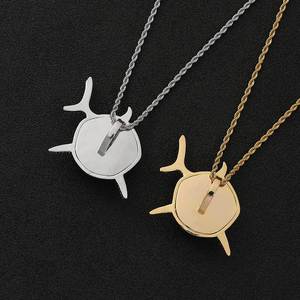Colgantes de Tiburón Blanco de Plata 925 Premium con Moissanita VVS, Chapados en Oro Real, Estilo Hip Hop Bling, Venta al por Mayor - Product Image 2