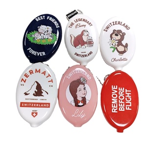 Monedero de cierre abierto ecológico de PVC suave personalizado de fábrica, bonito diseño de regalo para apretar - Product Image 5