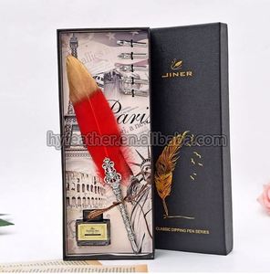 Vente en gros <span class=keywords><strong>d</strong></span>'encre vintage dip set <span class=keywords><strong>plume</strong></span> <span class=keywords><strong>calligraphie</strong></span> <span class=keywords><strong>plume</strong></span> stylo <span class=keywords><strong>plume</strong></span> pour écrire Signature cadeau mariage nuptiale douche fête approvisionnement - Product Image 3