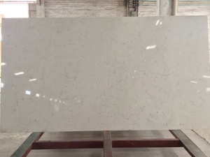เคาน์เตอร์ครัวทันสมัย หินแคลคัตต้าสีขาวลายทอง แผ่นใหญ่จากเวียดนาม พื้นผิวแบบกระจก - Product Image 4