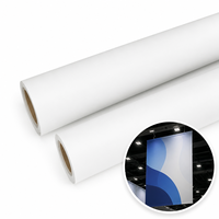 Rouleau de vinyle imprimable en gros, papier adhésif mat en PP, matériaux d'impression imperméables pour affiches, signalétique et supports publicitaires