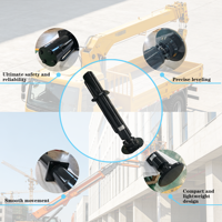 Vérin hydraulique vertical avant en acier chromé sur mesure pour support de machine de camion de travail aérien non standard
