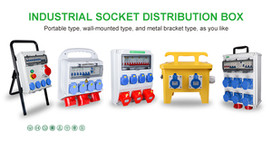Caja de Distribución de Energía Portátil de 12 Vías IP44 ABS Impermeable, Caja de Tomacorrientes Industrial para Suministro de Energía Temporal en Obras de Construcción - Product Image 4