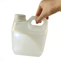 Bidon en plastique à large ouverture de qualité alimentaire avec couvercle hermétique pour liquides, poudres, pâtes