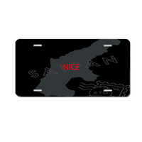 Plaque d'immatriculation personnalisée en métal Saipan, résistante aux intempéries, pour SUV, pick-up, camping-car, fourgonnette, décoration murale, cadeau pour club automobile