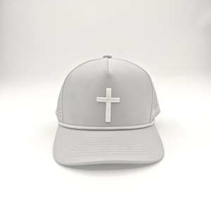 Clubhouse Standard 5 Panel Golf Cap Custom Embroidery Logo Low MOQ OEM Laser Perforated Quick Dry <b>Waterproof</b> Premium Quality - Product Image 4