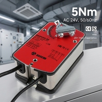 Actionneur d'amortisseur industriel IP54 à rappel par ressort AC24V/DC24V 5Nm, amortisseur électrique pour le contrôle du volume d'air, conception durable