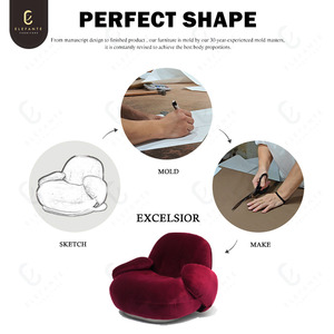 <span class=keywords><strong>Sillones</strong></span> de Tela Modernos Ajustables de Diseño Italiano de Lujo para Sala de Estar y Dormitorio - Product Image 5