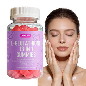 Gomas de L-Glutationa e Colágeno para Saúde da Pele, Clareamento e Suporte Antioxidante com Vitamina C, Biotina, Veganas, Sem Açúcar, Halal - Product Image 1