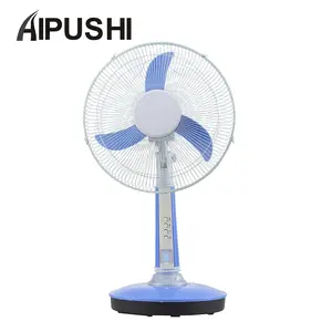 Ventilateur solaire rechargeable 12v, 2022 v, éclairage led, de table, 16 pouces, africaine - Product Image 1