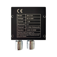 Module de carte d'amplificateur de haut-parleur audio ZK-LT21 WUZHI Audio 2.1 canaux Subwoofer 15W + 15W + 30W Support APP USB Playlist Fonction