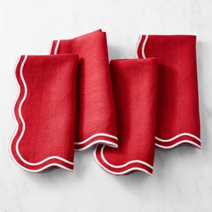Wholesale 100% Natural Cotton Canvas <b>Table</b> <b>Linen</b> Handmade Napkins Placemat and Wedding Monogram Embroidered <b>Table</b> <b>Cloth</b> - Product Image 1