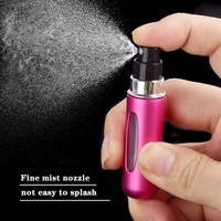 Flacons de parfum miniatures de luxe personnalisés, rechargeables par le bas, en verre vide, vaporisateur de parfum portable en aluminium