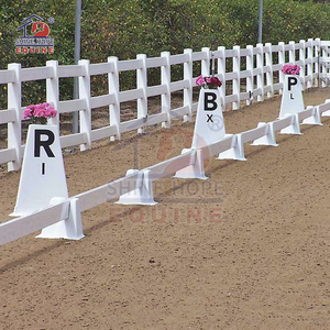 Arène de dressage mobile pour chevaux en HDPE <span class=keywords><strong>blanc</strong></span> résistant aux UV pour l'équitation de dressage - Product Image 5