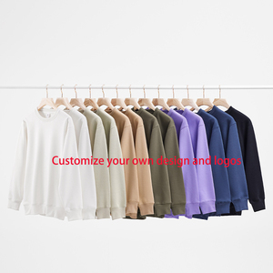 Pull-over surdimensionné en molleton de coton écologique avec doublure polaire, broderie personnalisée de <span class=keywords><strong>logo</strong></span> de haute qualité, 400 GSM, couleur argentée, à capuche, pour l'hiver - Product Image 2