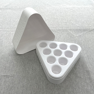 Tùy Chỉnh Bột Giấy Đúc Tam Giác Hình Dạng Chai Thủy Tinh Bao Bì Hộp Phân Hủy Sinh Học Hộp Bao Bì - Product Image 5