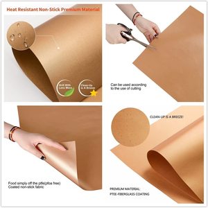 Juego de 5 esteras de <span class=keywords><strong>parrilla</strong></span> de cobre resistentes al calor, reutilizables, fáciles de limpiar, antiadherentes, para barbacoa y hornear, nuevos productos - Product Image 3