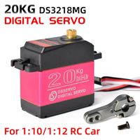 DS3218 Digital 20KG/0.14dtk Gear Logam Tahan Air untuk Mobil RC Skala 1/8 1/10 1/12, Crawler, Buggy, Aksesoris Drone