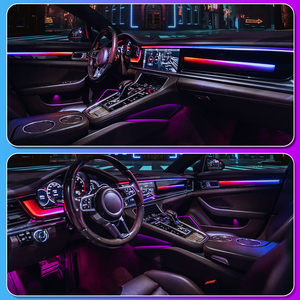 Kit d'éclairage ambiant LED RGB TMPRO Dynamic Light Shadow pour Porsche Panamera 2017-2021, éclairage d'ambiance professionnel pour l'intérieur de la voiture - Product Image 4
