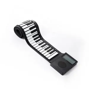 88 مفتاح بيانو سيليكون لوحات مفاتيح مرنة كهربائية نشمر البيانو مع مكبر صوت يدوي لفة البيانو قابلة للطي لينة جهاز إلكترون