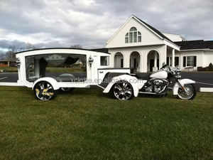 Funeral Tow <b>Trailer</b> Victorian Elegant Coffin Carrier <b>Trailer</b> Custom Metal Decoration for Premium Funeral Events - Product Image 4