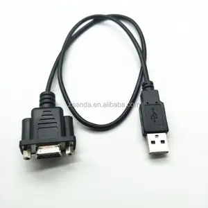 뜨거운 판매 USB 2.0 AM에서 RS232 DB9 직렬 어댑터 케이블 db9 9 핀 rs232 커넥터 (패널 마운트 포함)