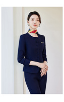 Ensemble de tailleur formel élégant pour femmes professionnelles haut de gamme, nouvelle collection printemps/été, idéal pour les ventes, les bureaux, les bijouteries et les réceptions.