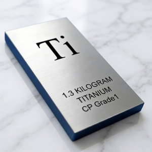 Lámina de Titanio de Alta Pureza Industrial 99 CP Grado 1 ASTM B338 para Fundición - Product Image 1