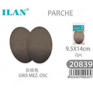 Patch Ilan 9.5X14cm Grigio Mezzanoto Osc 2Pz Per Riparazione Abbigliamento - Product Image 1