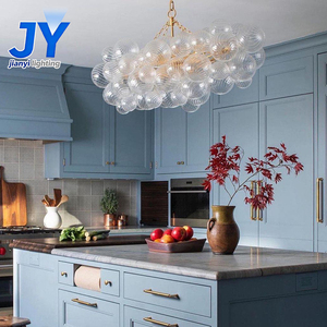 Luminaires suspendus à commande par interrupteur, idéaux pour <span class=keywords><strong>le</strong></span> salon et la salle à manger, design moderne et luxueux, personnalisables, <span class=keywords><strong>en</strong></span> fer et <span class=keywords><strong>en</strong></span> verre. - Product Image 1