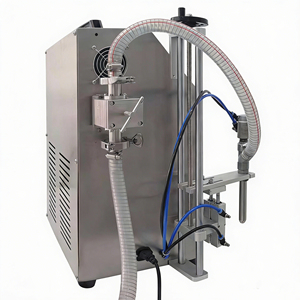 เครื่องบรรจุขวดแบบปั๊มเกียร์ตั้งโต๊ะ ราคาโรงงาน สำหรับน้ำมันปรุงอาหาร/นม/เครื่องดื่ม/น้ำดื่ม - Product Image 4