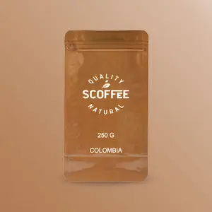 Fabrika özel Logo kahve çanta düz alt kahve çekirdeği kese ile vana çay tozu ambalaj fermuar ile köşebent