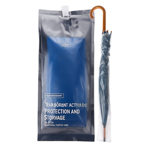 Copertura trasparente per ombrello per protezione e conservazione, custodia in plastica lunga 116,37 cm con gancio per appendere facilmente - Product Image 2