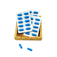 Etiqueta OEM Maca Endurance Prostate Agrandar Suplemento de hierbas 10 cápsulas Especificaciones Fórmula personalizada Fertility Blue Pills para hombres