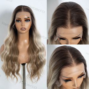 Hot bán 360 ren tổng hợp tóc dài glueless HD Thụy Sĩ ren phía trước Tóc Giả mỗi nhổ HD 360 ren glueless tổng hợp tóc giả cho phụ nữ - Product Image 1