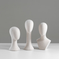 Mannequin de présentation sans tête en plastique avec support pour chapeau, écharpe, perruque - Utilisation pour adultes