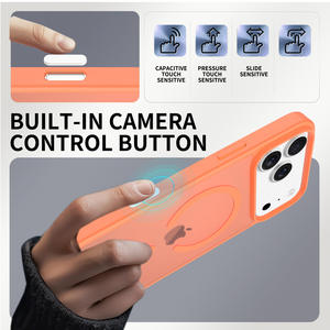 เคสแม่เหล็กสำหรับ <span class=keywords><strong>iPhone</strong></span> 17 Pro Max พร้อมปุ่มควบคุมกล้อง AI ในตัว, เคสโทรศัพท์มือถือกันกระแทกแบบด้าน TPU+PC สำหรับ <span class=keywords><strong>iPhone</strong></span> 17 - Product Image 5