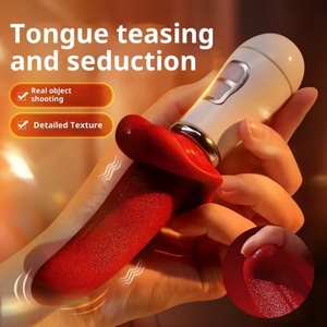 Juguetes Sexuales Vibradores con Forma de Lengua de Silicona Suave Realista para Estimulación del Punto G y Clítoris para Mujeres - Product Image 1