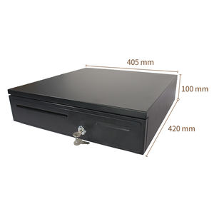 GTCODESTAR Cajón de efectivo 5 billetes 5 monedas Caja Registradora de metal Cajón de efectivo Rj11 Caja de almacenamiento de dinero electrónico Cajón Gabinete con cerradura - Product Image 2