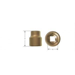 AMPCO - CC1028A Douille 6 points, 1/2 '', bronze aluminium (métrique) CLIQUET ANTI-éTINCELLES, DOUILLES ET DOUILLES À CHOCS - Product Image 1