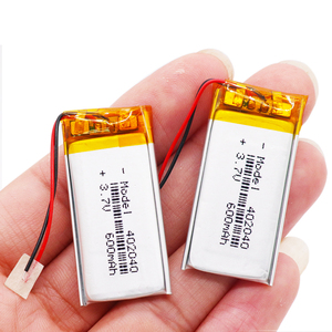 사용자 정의 <span class=keywords><strong>402040</strong></span> 300mah 600mah 3.7v 리튬 폴리머 배터리 리튬 이온 셀 충전식 배터리 Lipo 배터리 - Product Image 1