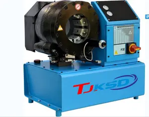KSD505 finn power P20 P32 steel iron copper pipe up to 51mm 4sp wire rope hydraulic hose pressing machine
