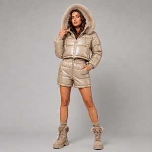 Veste d'hiver populaire de luxe 2026 Canada Europe avec rembourrage en duvet d'oie et capuche en fourrure pour hommes et femmes - Product Image 5
