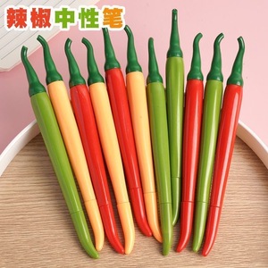 Stylo gel Chili Pepper 0,5 mm, coque en plastique, outil d'écriture pour le bureau et l'école - Product Image 2
