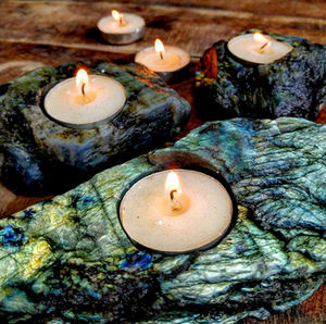 Portavelas de Mármol de Forma Irregular para Decoración del Hogar, Decoración de Bodas, Uso en Restaurantes, Diseños de Tendencia - Product Image 3