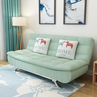 Sofá Cama Barato de Diseño Moderno de Tela de Dos Plazas Reclinable y Plegable para Sala de Estar