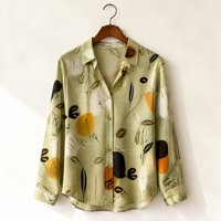 Premium-Qualität Neuestes Design Bedrucktes Button-up Hemd Lässiges Langarm-Strandhemd Modisches T-Shirt
